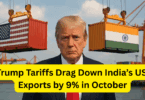Trump Tariffs Drag Down India’s US Exports by 9% in October